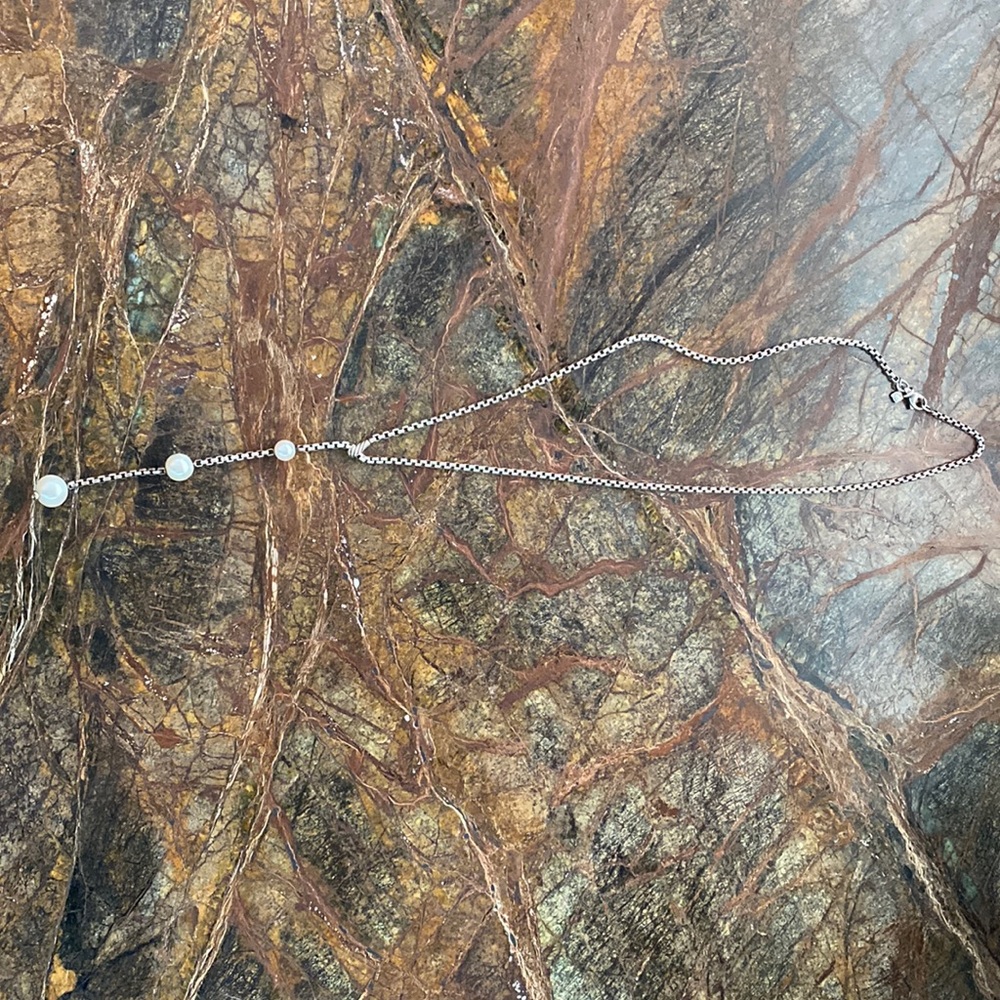 David Yurman Pearl Lariat Necklace